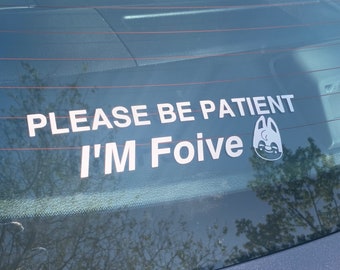 Please be Patient I'm Foive - SKZ Inspired Decal