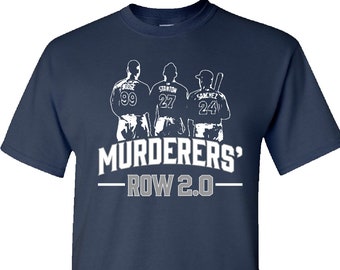 Murderers Row Yankees New York Vintage Style Baseball Tee