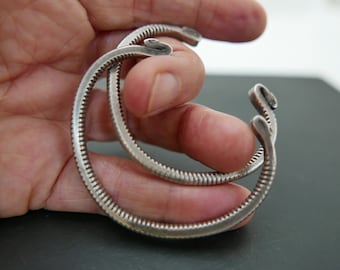 Vintage Karen Hill Tribe Silver Bracelets: Golden Triangle Child's Cuffs