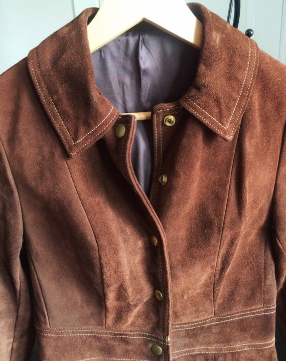 Vintage Leather Knee Length Coat