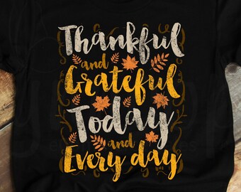 Thankful Grateful Blessed Shirt, Thankful Shirt, Fall Shirt, Autumn Shirt, Fall Leaves, Fall T-Shirt, Grateful T-Shirt, Thanksgiving Shirt