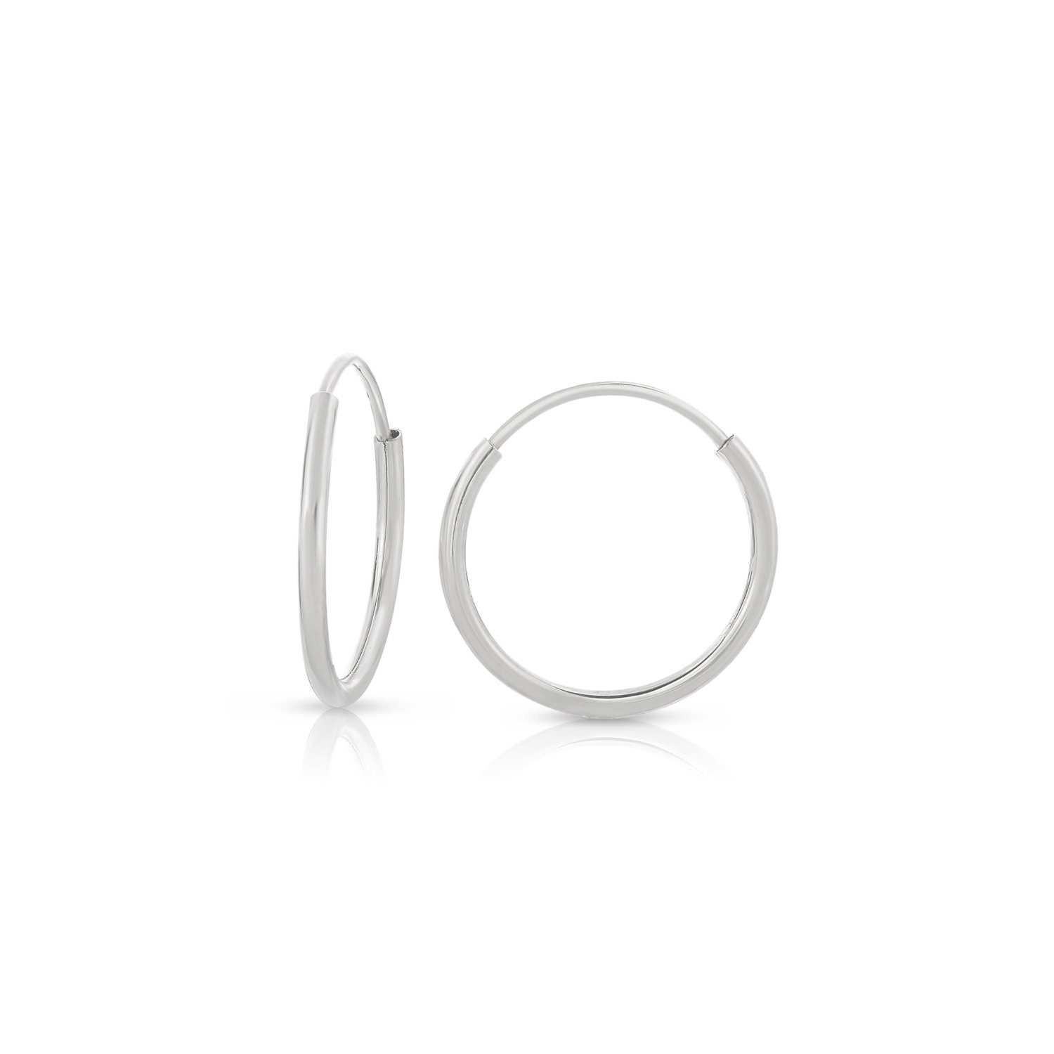 14k SOLID Gold Hoop Earrings Yellow Gold Tiny Hoop Earrings Etsy