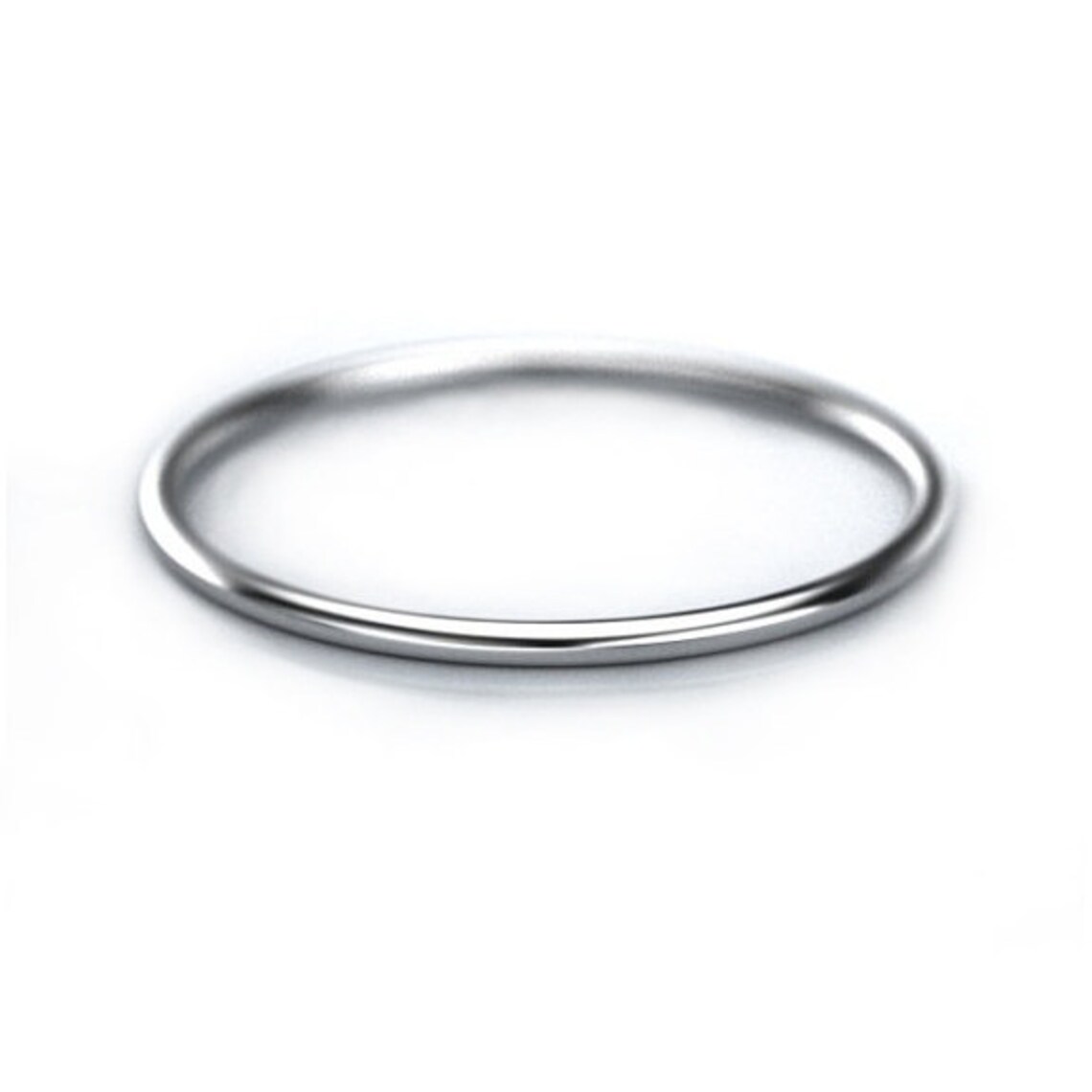 Thin White Gold Band. 14K SOLID Gold. Thin Wedding Band. Etsy