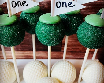 Golf Ball Cake Pops