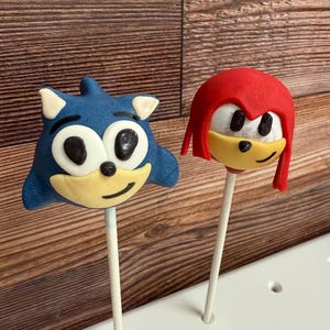 Sonic Inspired Cake Pops, kids birthday gifts