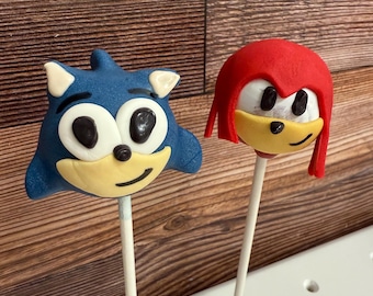 Sonic Inspired Cake Pops, kids birthday gifts