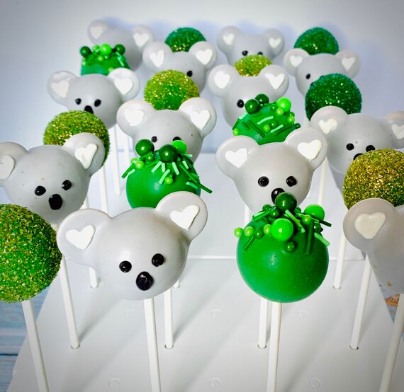 Koala Cake Pops , koala gifts, koala theme party favors, cute koala gifts Il_570xn