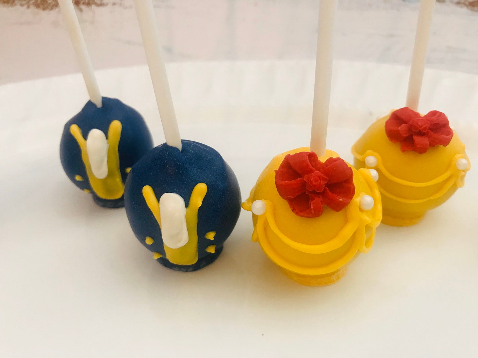 Beauty and the Beast Cake Pops | Etsy