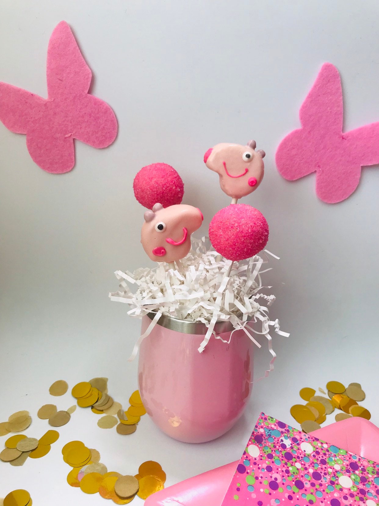 Peppa Pig Cake Pops Etsy