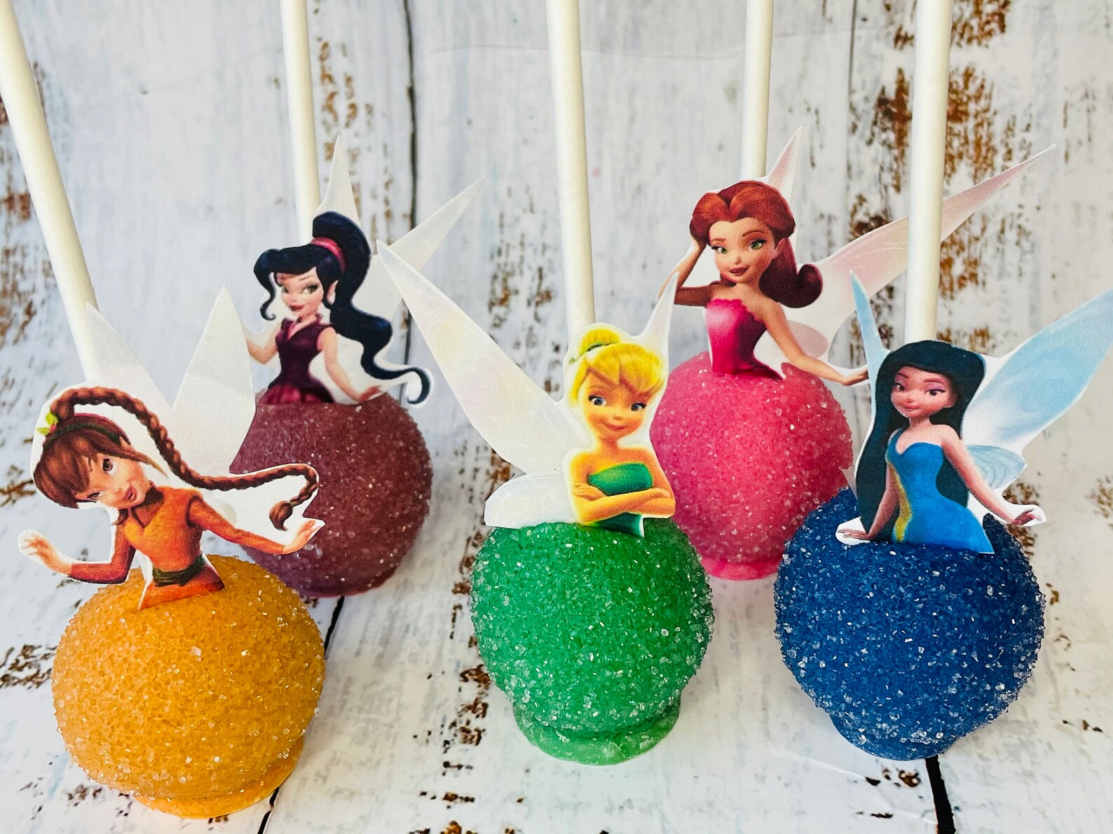 Tinkerbell Cake Pops Fairy Cake Pops Girls Birthday Party Etsy