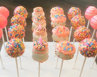 Birthday Cake Cake Pops