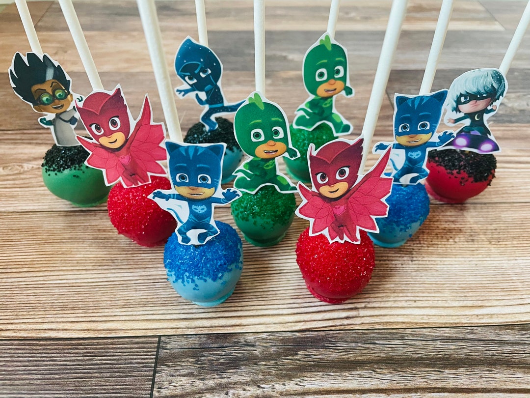 PJ Mask Cake Pops Etsy