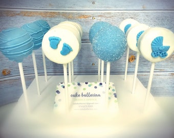 Baby Boy Shower Cake Pops