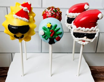 Christmas in July Cake Pops