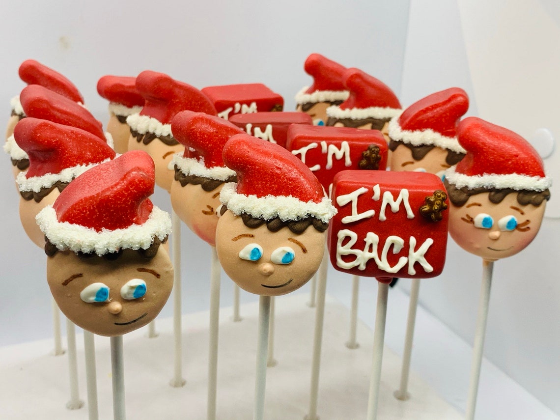 Elf on the Shelf Cake Pops Christmas cake pops Christmas Etsy