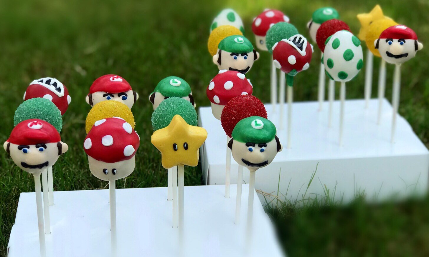 Super Mario Brothers Cake Pops Etsy
