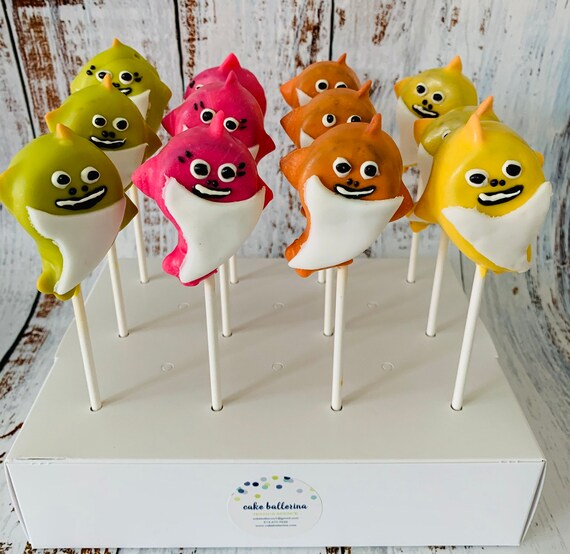 Baby Shark Cake Pops Baby Shark Gifts Kids Birthday Kids Birthday Gifts By The Cake Ball Erina Catch My Party Baby Shark Cake Pops Baby Shark Gifts Kids Birthday Kids Birthday Gifts By The Cake Ball Erina Catch My Party