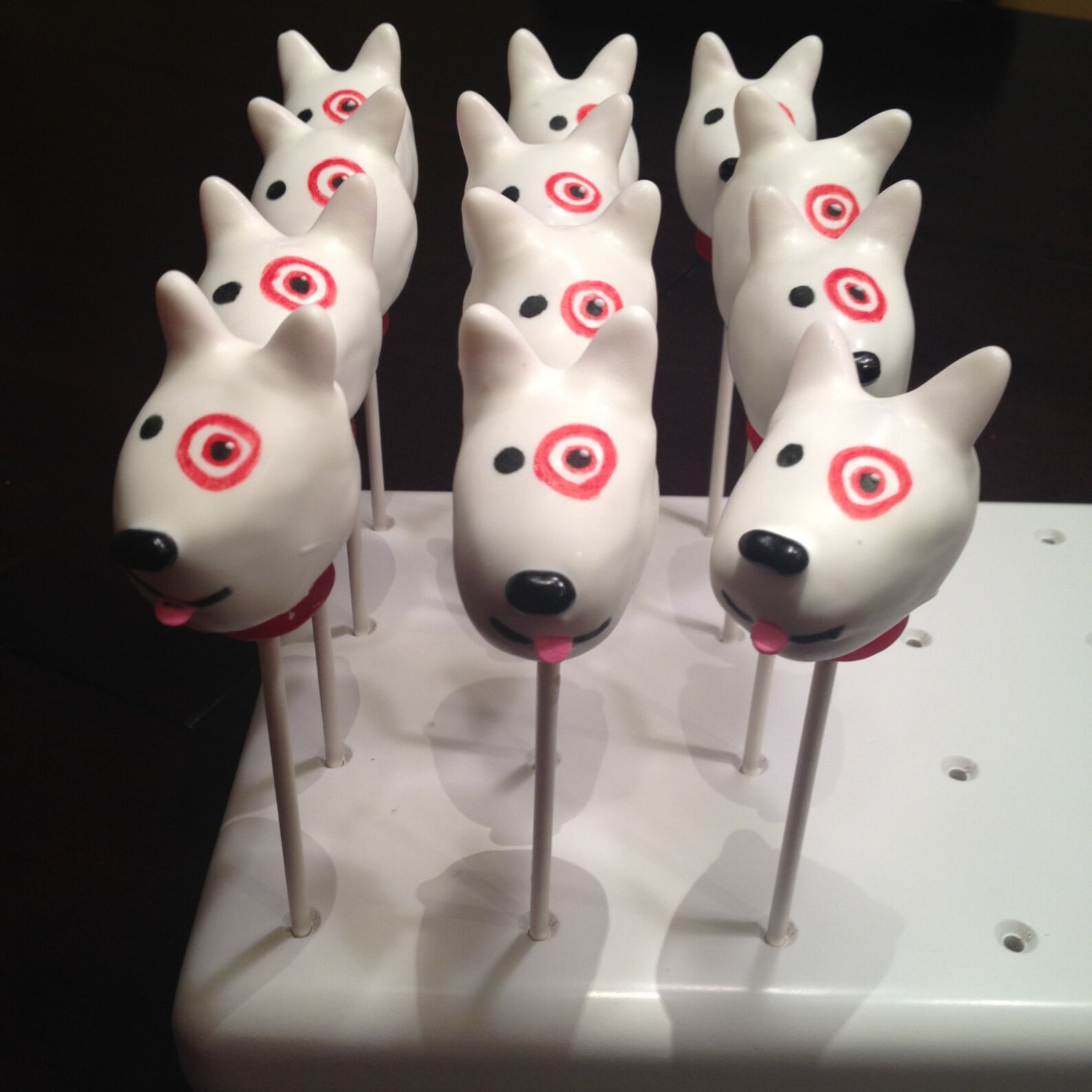 Bullseye Target Dog Cake Pops Etsy
