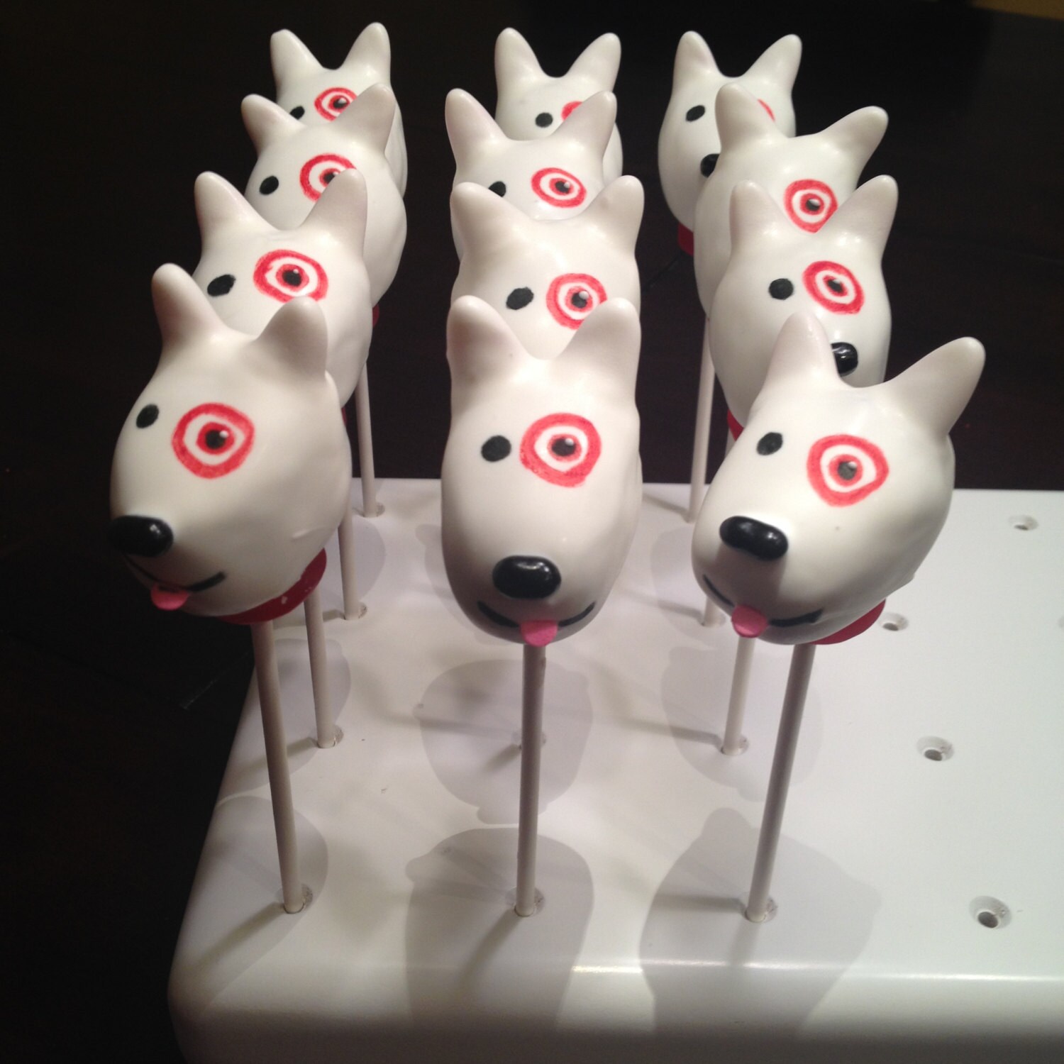 Bullseye Target Dog Cake Pops Etsy