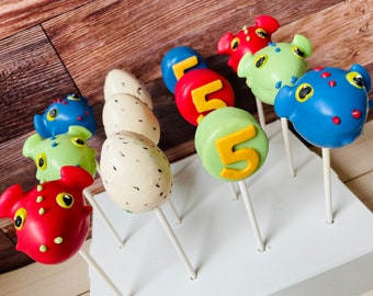 Dragon Cake Pops, Dragon theme gifts, Gifts for boys, birthday party decor