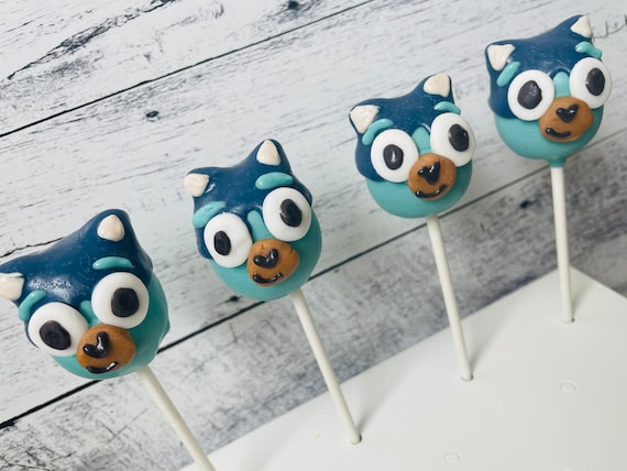 Bluey Inspired Cake Pops, kids birthday gifts, bluey tv show gifts, birthday theme. Il_570xn