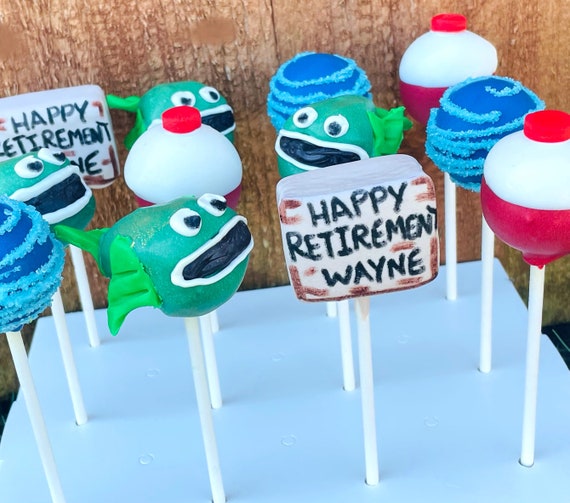 Fishing Cake Pops, Fishing Theme Gifts, Fishing Theme, Party Favors 