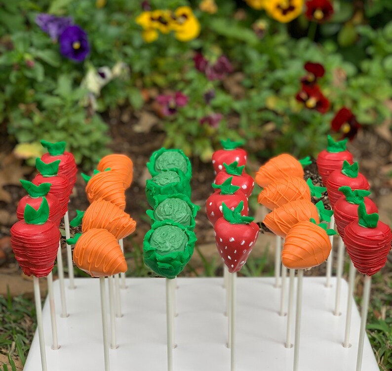 Gardening Vegetable and Fruit Cake Pops Etsy