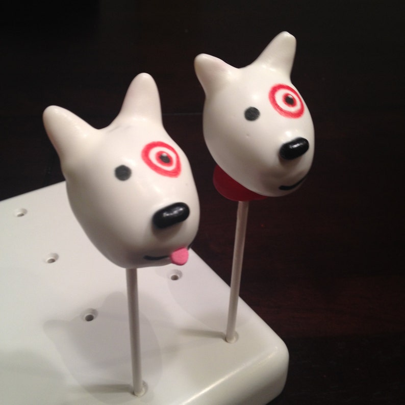 Bullseye Target Dog Cake Pops Etsy