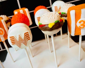 Whataburger Themed Cake Pops