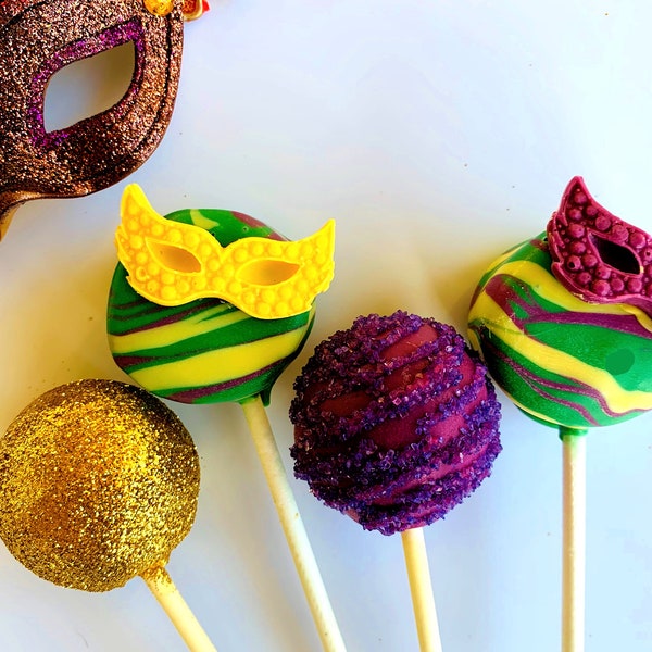 Mardi Gras Cake Pops