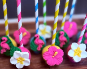 Hawaiian Cake Pops