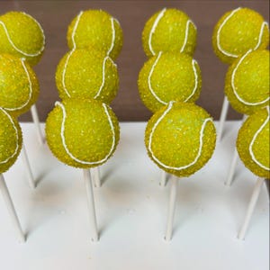 Tennis Ball Cake Pops
