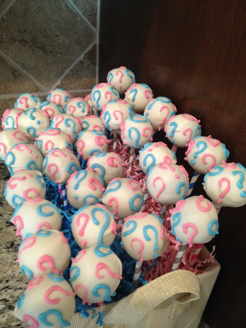 Gender Reveal Cake Pops Etsy
