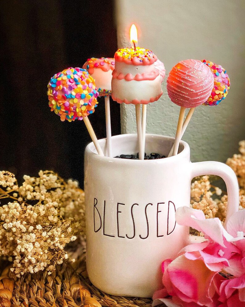 Birthday Cake Cake Pops Etsy