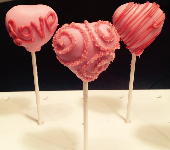 Heart, Valentines Day Cake Pops Il_570xn