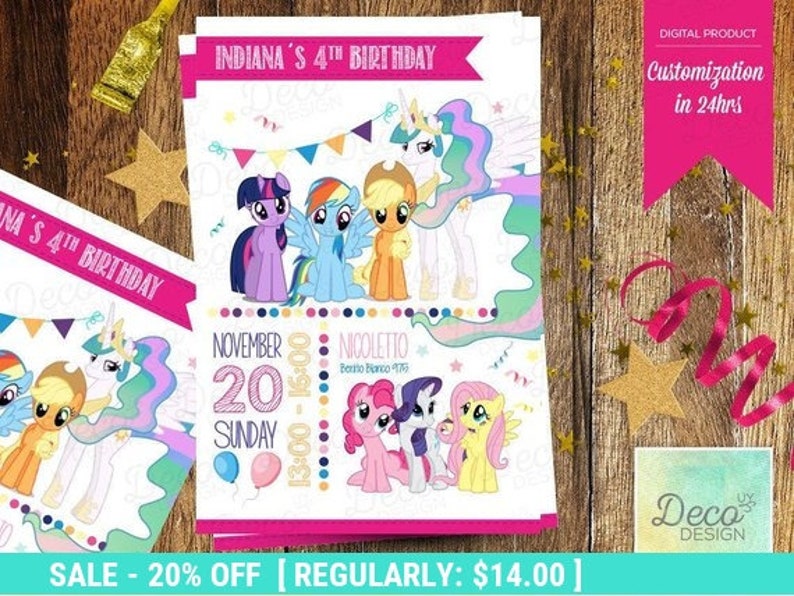 My Very little Pony Printable invitation, Pony Birthday Invitation image relating to My Little Pony Printable Invitations named My Tiny Pony Printable invitation, Pony Birthday Invitation
