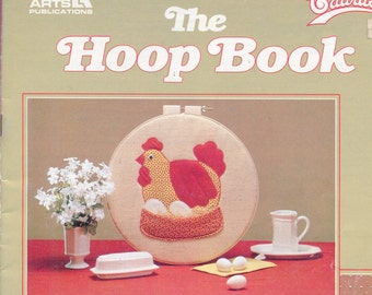 1980s The Hoop Book Machine Applique Designs by Pam Houk Leisure Arts Leaflet Book