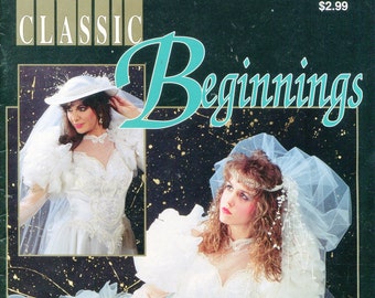 1980s Classic Beginnings Wedding Leaflet Veils Headpiece Bouquet Corsage Flower Girl Basket Ring Bearer Pillow Bible Cover BKW129