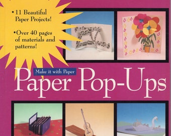 Paper Pop-Ups Make It With Paper by Paul Jackson Paperback Book 1997