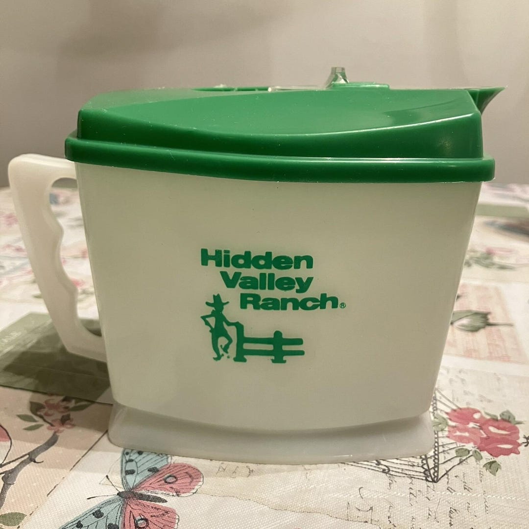 Hidden Valley Ranch Dressing Small Plastic Pitcher 5” W/green Lid ...