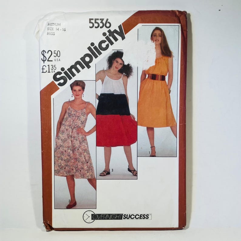 U-pick 1980s Sewing Patterns Butterick 4338 Mccalls 2137 Simplicity ...
