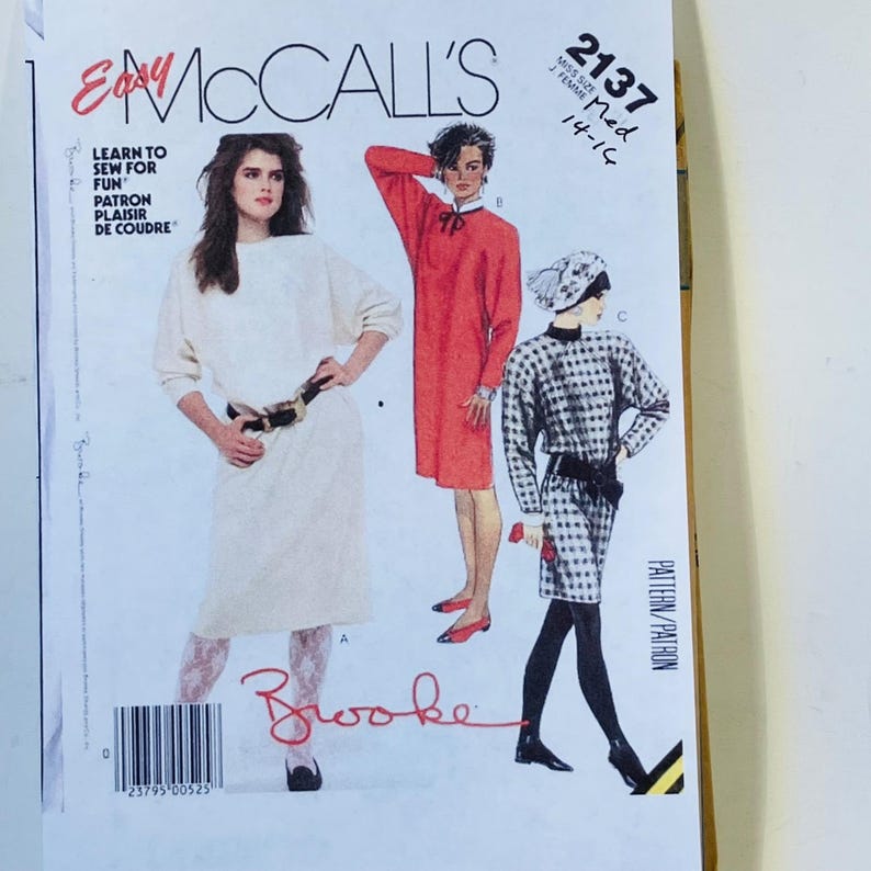 U-pick 1980s Sewing Patterns Butterick 4338 Mccalls 2137 Simplicity ...