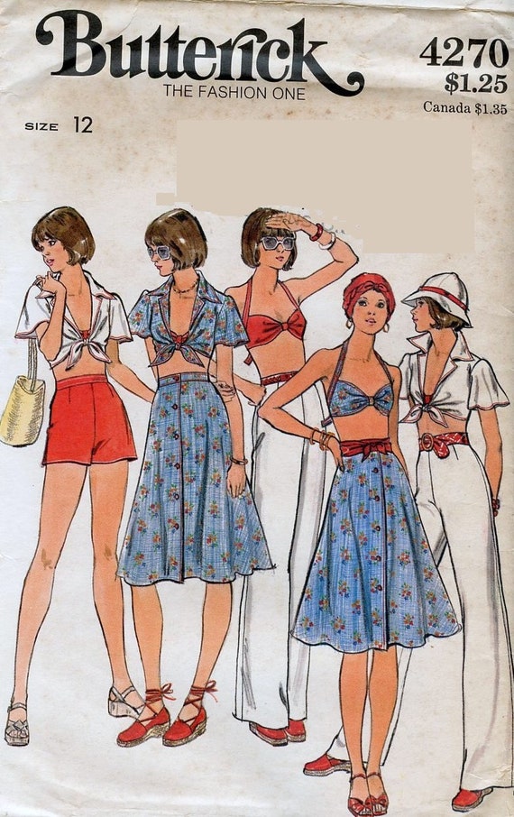 Easy Handkerchief Hem Halter Sun Dress McCalls 6113 Sewing Pattern 12 14 16 18
