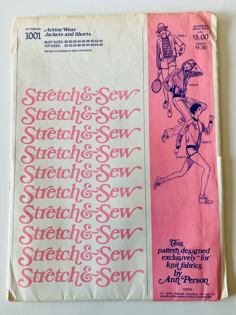 U-pick Stretch and Sew Patterns Designed by Ann Person Uncut - Etsy