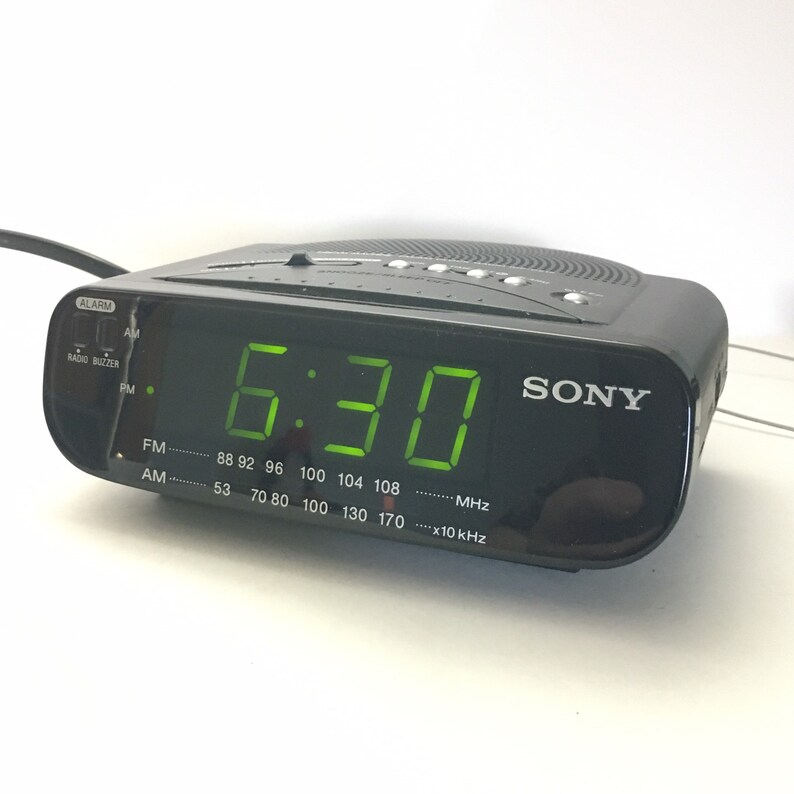 Sony Dream Machine Model ICFC212 Black AM FM Digital Clock Etsy