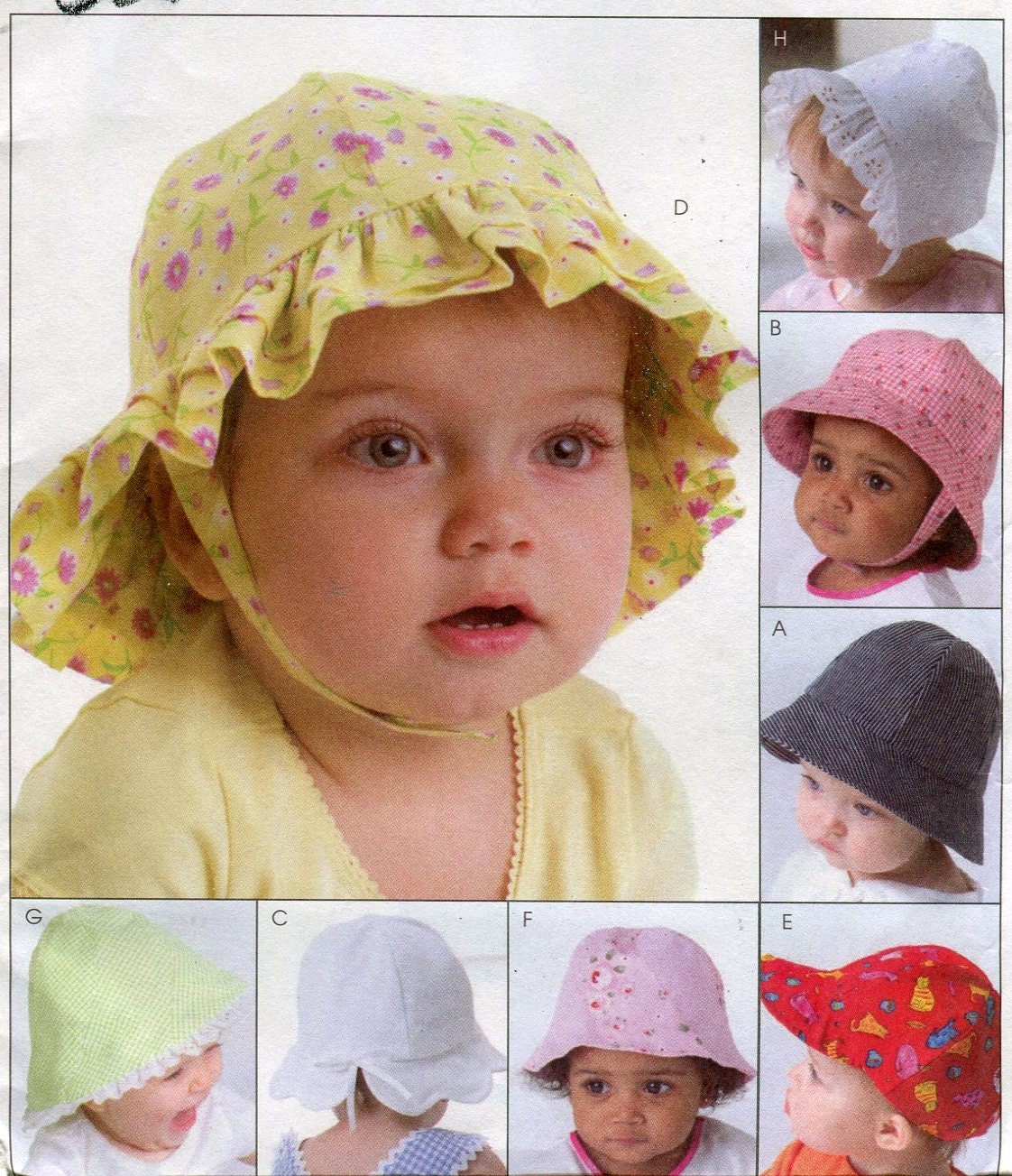 Retro McCalls Patterns McCalls Pattern M4478 baby hats pattern