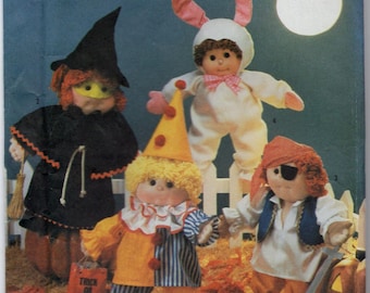 Simplicity 7116 Cabbage Patch Doll Costume Pattern Clown Witch Pirate Bunny FF