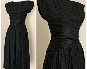 formal swing dress with sleeves