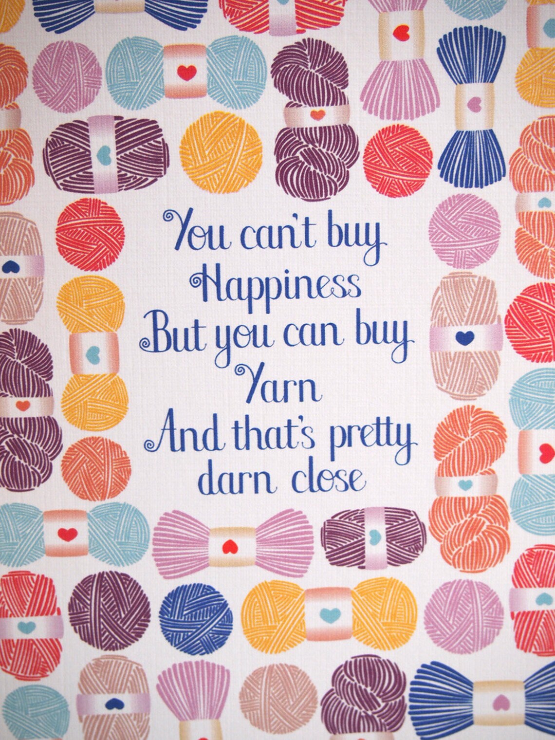Knitting Birthday Card Unique Original Printed on Quality Etsy