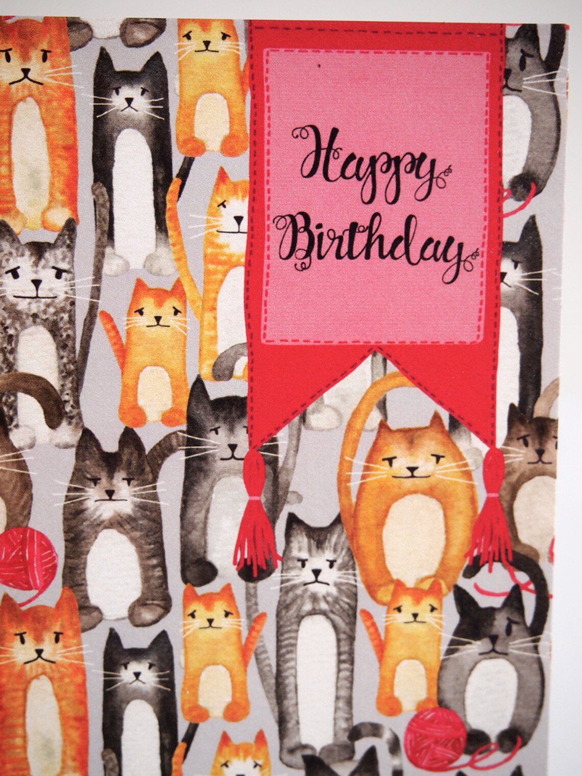 Knitting Happy Birthday Greeting Card. Matte finish card Etsy